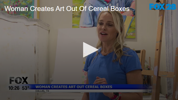 Woman Creates Art Out Of Cereal Boxes April 25 2025