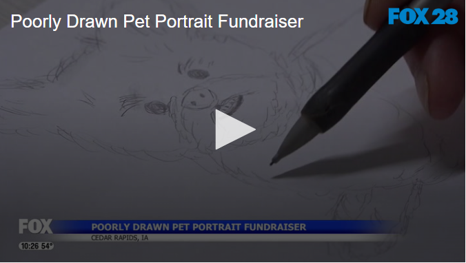 Poorly Drawn Pet Portrait Fundraiser May 7 2025