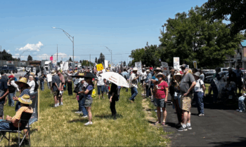 No Kings’ protesters rally in Coeur d’Alene over federal immigration raids