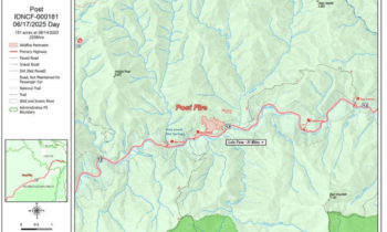 Fire crews still fighting Post Fire near Highway 12