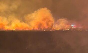 Fireworks suspected to have started wildfire in Grant County