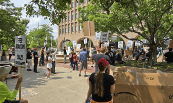 Spokane protest challenges government’s decision to deny motion of man detained by ICE