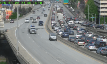 Crash on eastbound I-90 in Spokane causes major rush hour delays