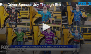 Bus Driver Spreads Joy Through Shirts