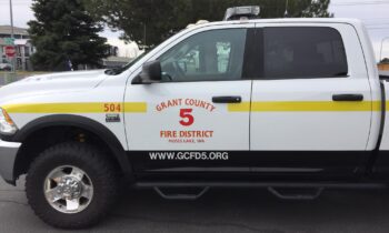 Fire sparks near Grant County Fairgrounds, likely caused by fireworks