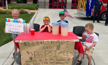 Lemonade stand raises over $700 for families of fallen Coeur d’Alene firefighters