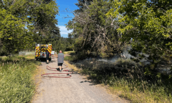 Near downtown Spokane, Spokane Fire Department gains control of fire at People’s Park