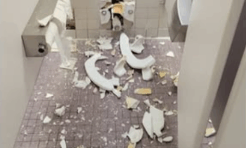 Explosive obliterates rest area toilet near Moses Lake