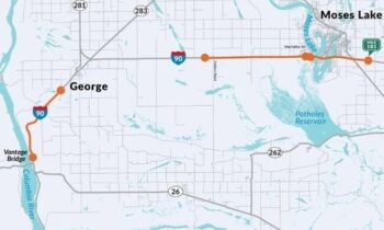 I-90 paving near Moses Lake starts July 21, plan for longer travel times
