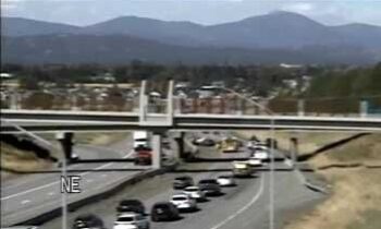 Lane closure on I-90 near Liberty Lake following crash