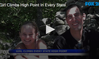Girl Climbs High Point In Every State