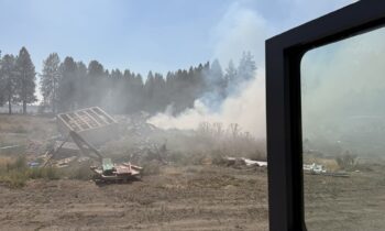 Small fire in Mead caused by burn area that rekindled