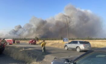 Evacuation levels remain in effect for the Crescent Road Fire