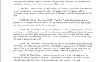 Idaho educators support Gov. Little’s decision to protect school funding