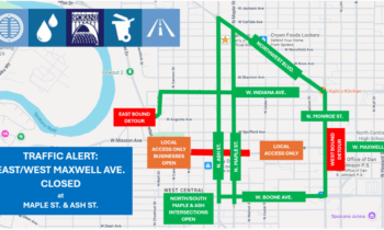 West Maxwell Avenue closure impacts Spokane traffic and local businesses