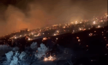 Wildfire near Highway 2 challenges firefighters in Douglas County