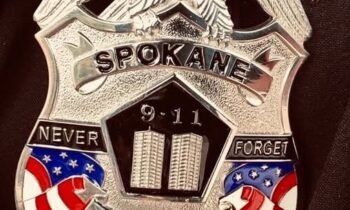 Spokane officers honor 9/11 heroes with commemorative badges