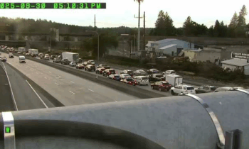 Collision causes delays on I-90 westbound near Maple Street On-Ramp in Spokane