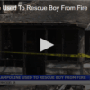 Trampoline used to rescue boy from fire Sept 10 2025