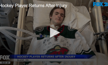 Hockey Player Returns After Injury
