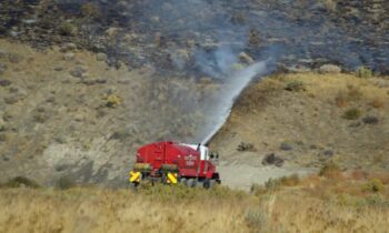 Wildfire north of Soap Lake contained