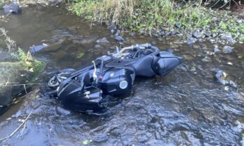Sandpoint motorcyclist crashes into a creek on Highway 11 near Pierce