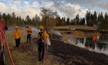 Grass fire near Hayden Lake quickly contained by local firefighters
