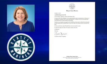 Mayor Lisa Brown proclaims people of Spokane can go home early for Mariners game