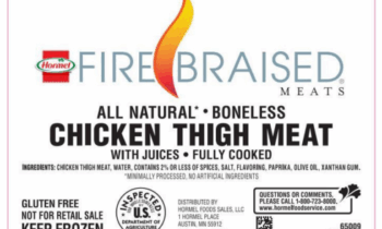 Hormel recalls over 4 million pounds of chicken due to metal contamination