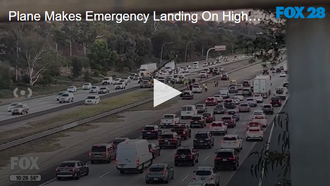 Plane Makes Emergency Landing On Highway Oct 1 2025