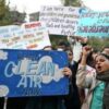 ‘I miss breathing’: Delhi protesters demand action on pollution