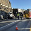Head-on semi crash near Wenatchee spills pears, causing SR 28 traffic jam