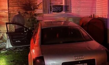 Car crashes into Courtland Avenue house, nearly starts fire