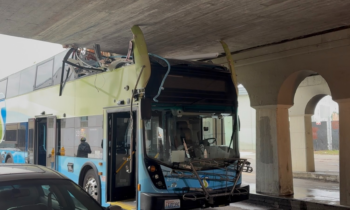 Double-decker STA bus crashes into train bridge on Cedar Street in Spokane, several injured