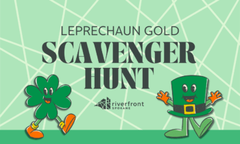 Leprechaun gold treasure hunt in Riverfront Park