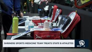 Shriners sports medicine team provides care at State B tournament