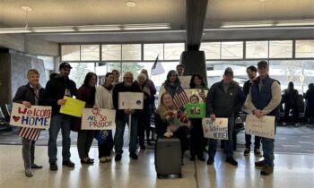 Local soldier receives warm welcome home after Middle East deployment