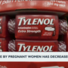 Acetaminophen use by pregnant women decreases after Trump links it to autism