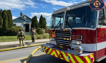 Firefighters battling fire in Spokane Valley