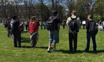Gonzaga students protest a racial targeting incident involving BSU