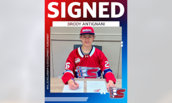 Spokane Chiefs sign first-round draft pick Brody Antignani